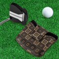 thumbnail image 5 of Haosy Elegant Geometry Golf Mallet Putter Cover Strong Magnetic Leather Golf Club Headcover Closure, 5 of 7