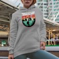 thumbnail image 2 of Take Me to the Mountains, Hiker, Mountaineer, or Mountain Climber, Heather Grey Hooded Sweatshirt or Hoodie, XL, 2 of 5