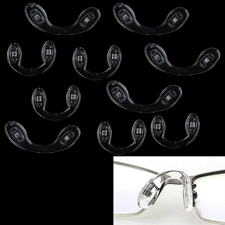 1111Fourone 10 Pieces U Shaped Comfortable Silicone Eyeglasses