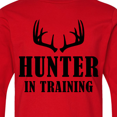 thumbnail image 4 of Inktastic Hunter in Training Long Sleeve Youth T-Shirt, 4 of 5