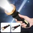 thumbnail image 1 of Fiudx Linterna Led de Alto Brillo y Largo Alcance, Carga Rápida Por Usb, Resistente Al Agua Ipx7, Luz Lateral Cob, Batería de Litio Recargable, Equipo para Senderismo Al Aire Libre, Diseño Compacto,, 1 of 7