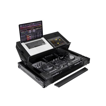 BLACK LABEL PIONEER XDJ-RR DJ CONTROLLER PRODUCER GLIDE STYLE CASE WITH ANGLED GLIDE PLATFORM