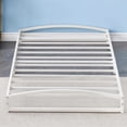 thumbnail image 3 of Bingirl 6 - Inch Twin Metal Platform Bed Frame: Low Profile with Arch Design, Steel Slat Support, Noise - Free, No Box Spring Needed, White, 3 of 7