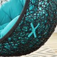 thumbnail image 7 of Modway Encase Swing Outdoor Patio Lounge Chair Without Stand in Black Turquoise, 7 of 7