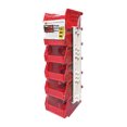 thumbnail image 1 of Cubo de almacenamiento de herramientas Quantum Storage, polipropileno rojo, paquete de 6, 1 of 1