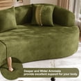 thumbnail image 5 of Wiilayok 131" Modern Chenille Sectional Sofa,Curved Sofa with Deep Seat,Cloud Compression Sofa Couch for Living Room,No Assembly,Olive Green, 5 of 11
