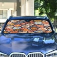 thumbnail image 4 of Yayeee Car Windshield Sun Shade Universal Fit Front Visor Protector, Colorful Flowers, 4 of 8