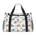 thumbnail image 1 of Fotbe happy new year Raccoon Bolsa de Viaje con Estampado, Bolsa de Fin de Semana para Mujer con Compartimento para Zapatos, Bolsa de Gimnasio con Bolsillo Húmedo, 1 of 7
