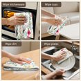 thumbnail image 5 of 6 Pcs Funny Kitchen Towels,Pioneer Flower Floral Print Pattern Microfiber Dish Towels,Kitchen Tea Towels,Kitchen Towel Set (18" X 26"), 5 of 7