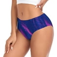 thumbnail image 2 of Fotbe Neon Gradient Blue Calzones Estampados para Mujer – Ropa Interior de Algodón, Cómoda, Suave y Elástica-XX-Large, 2 of 6