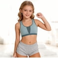 thumbnail image 4 of BFHHYA Youth Girls Seamless Training Bra Racerback Sports Bras Stretch Comfy Everyday Bras with Padding for Youth Szie 11-18 Years, 4 of 4
