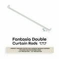 thumbnail image 2 of Achim Fantasia Double Curtain Rod, 28-48", White, 2 of 5