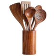 thumbnail image 1 of Nonstick cookware teak spoons utensils set, 1 of 2