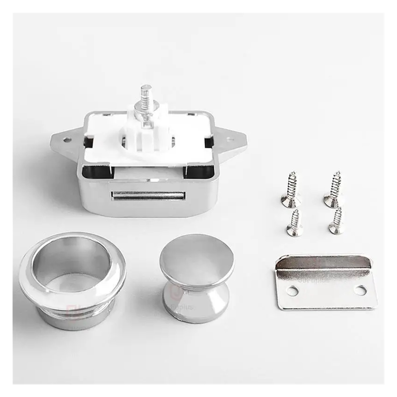 Camper Car Push Lock Keyless RV Push Cabinet Locks Metal Boat Cabinet Cupboard Push Button Compartment Latch Catches Locks