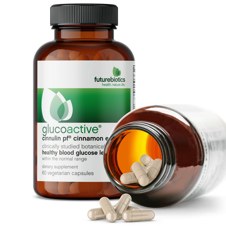 Futurebiotics GlucoActive Diabetes Supplement, Blood Sugar Support
