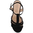 thumbnail image 5 of Journee Womens Alyce Faux Leather Platform Dress Sandals, 5 of 10