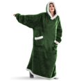 thumbnail image 1 of Manta con capucha para hombre y mujer, Sudadera larga y cálida de franela con mangas, jersey de gran tamaño, invierno, 2023, 1 of 4