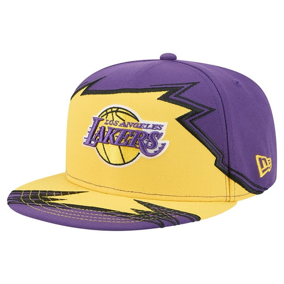 Men's New Era Purple/Gold Los Angeles Lakers Break 59FIFTY Fitted Hat