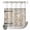 beige, variant on No Hook Shower Curtain, Vintage Wood Grain Shower Curtains for Bathroom with See Through Top Window, Farmhouse Country Door Retro Waterproof & Washable Bath Curtain 66"x72"