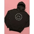 thumbnail image 3 of Smiling Barb Wire Face Hoodie Women -Image by Shutterstock, Female Small, 3 of 4