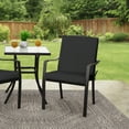 thumbnail image 2 of Mainstays 37" L x 19.5" W Black 1 Piece Rectangle Outdoor Chair Cushion, 2 of 9