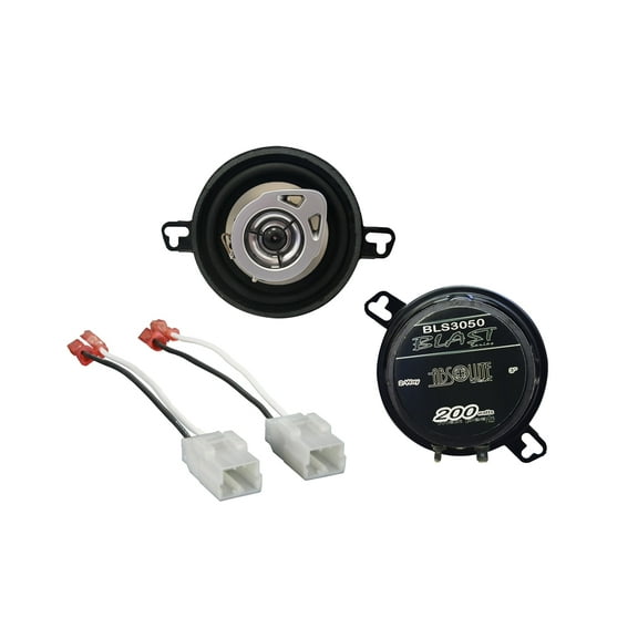 3.5" 2way Dash Corner Speakers /w Harness for Chrysler/Dodge/Jeep/Hyundai 2004-Up