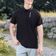 thumbnail image 3 of Ceisia Men's Solid Color Casual Loose Ice Silk Round Neck Sports Active T-shirt Gift, 3 of 5