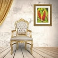 thumbnail image 3 of OToole, Tim 15x18 Gold Ornate Wood Framed with Double Matting Museum Art Print Titled - Red Tropical Flowers I, 3 of 4