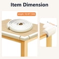 thumbnail image 2 of Furniture Edge and Corner Guards, Baby Proofing Edge Safety Gurards with 3M Tape, 16.4ft Table Corner Protector for Chair Desk Coffee, White, 2 of 8
