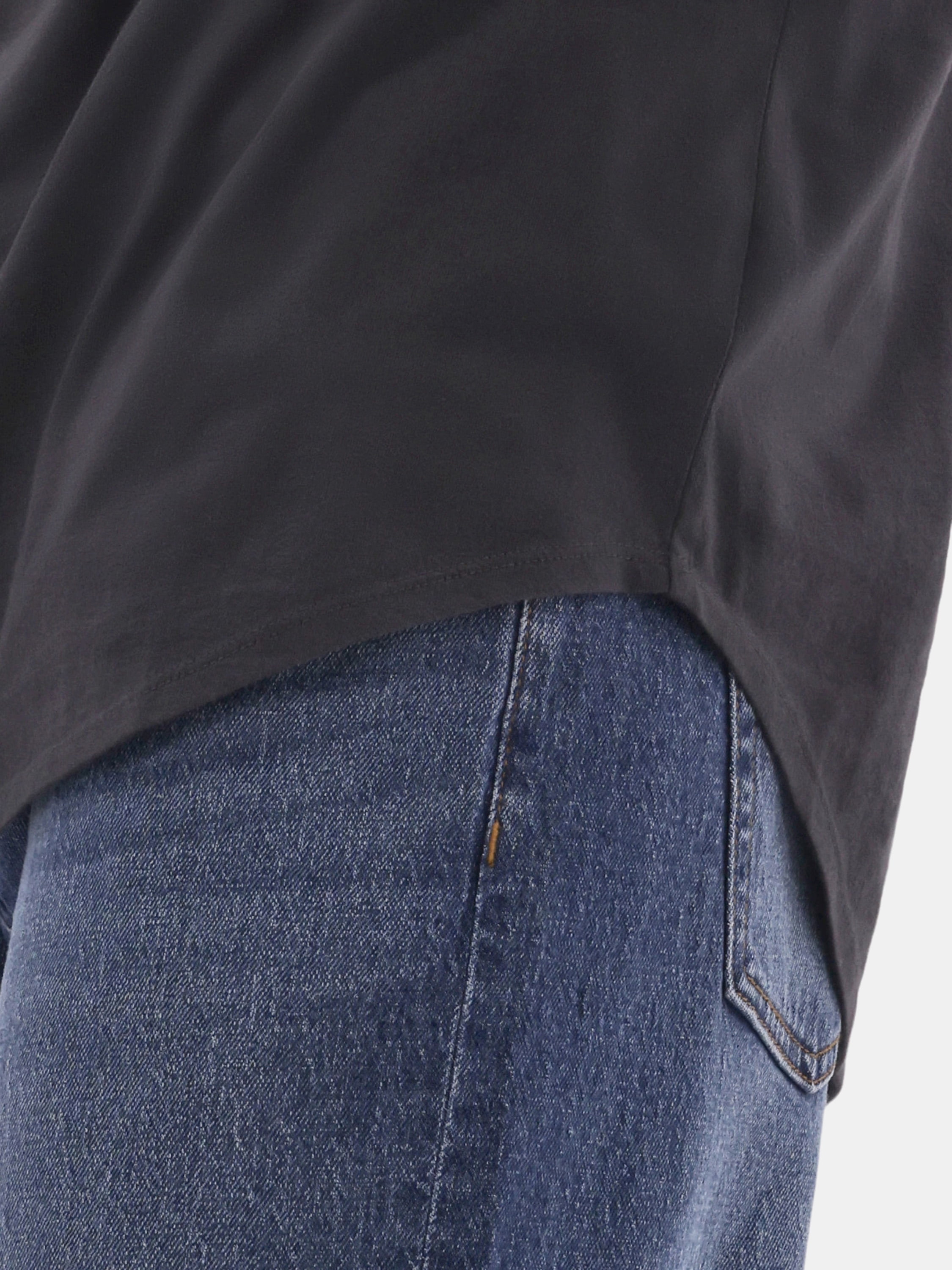 No Boundaries Men's & Big Men's Longline Curved Hem Elongated Tee Shirt, Sizes XS-5XL