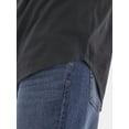 thumbnail image 5 of No Boundaries Men's & Big Men's Longline Curved Hem Elongated Tee Shirt, Sizes XS-5XL, 5 of 5