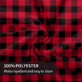thumbnail image 6 of Christmas Tablecloth 60 Inch Round Red Buffalo Plaid Tablecloth Waterproof Polyester Holiday Holly Pine Cones Christmas Balls Decorative Table Cloth for Kitchen Dining Room Outdoor Patio Party, 6 of 6