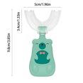 thumbnail image 2 of Children'S U-Shape Toothbrush For 360° Thorough Cleansing Whitening Massage Toothbrush U- Type Modeling Toothbrush For Children,Green Manual Toothbrush S, 2 of 2