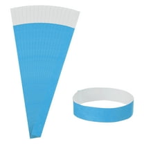 Uxcell 50 Pcs Money Band Bundles 9.8 x 0.7 inch Self-Adhesive Bill Wrappers Money Wrappers Money Straps Blue