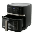thumbnail image 3 of MegaChef 8 Quart Digital Electric Air Fryer with Transparent Window in Black, 3 of 5