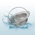 thumbnail image 4 of 2Pcs Stainless Steel Kitchen Sink Strainer with Handle, 4.33" OD x 3.15" ID x 1.18" Depth for Most Kitchen Sink, Silver, 4 of 6