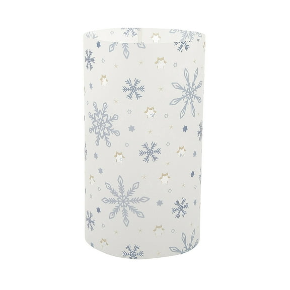 Fun Express 16 1/2" x 9" Winter-Themed Snowflakes Luminary Wraps - 12 Pieces