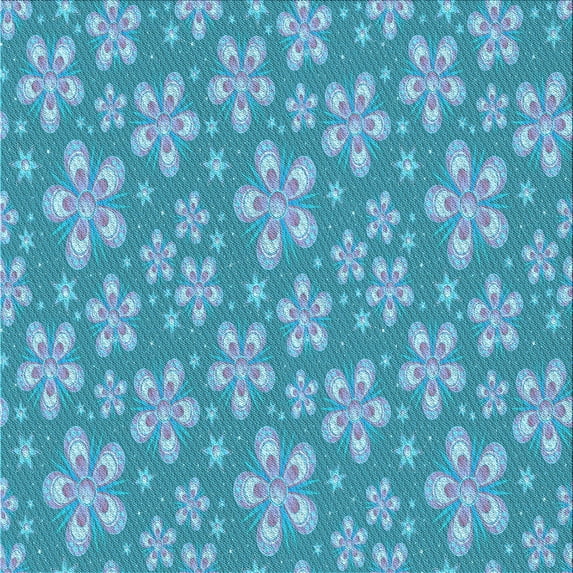 Ahgly Company Machine Washable Indoor Square Transitional Blue Ivy Blue Area Rugs, 7' Square