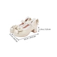thumbnail image 2 of NUOLUX Shoes Mary Janes Lolita Heels Platform Kawaii Bow Pink Cosplay Bownot Chunky Ankle Strap Lace Block, 2 of 6