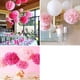 thumbnail image 4 of 18 Piezas Pompones de Papel de Seda Mezclados Pompones Flor Decoración de Fiesta de Boda (Rosa), 4 of 5