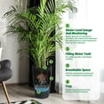 thumbnail image 3 of Set of 2 Tall Self-Watering Planters - 21.7" Large Round Flower Pots for Outdoor/Indoor Use, Built-In Drainage, Removable Liners, Water Level Monitor - Patio, Porch, Garden, Home, 3 of 9