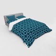 thumbnail image 2 of Ambesonne Retro Bedding Set 4 Pcs, Vintage Geometric Pattern, Queen, Dark Blue Pale Blue, 2 of 2