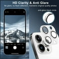 thumbnail image 5 of [2 Pack] Compatible avec iPhone 14 Pro Max / iPhone 14 Pro Protecteur d'Objectif, (iPhone 14 Pro/ 14 Pro Max, Alliage d'Argent), 5 of 5