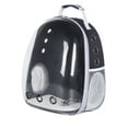 thumbnail image 1 of <p>Cat Backpack Carrier, Reinforced Handle Multifunction Side Elastic Mesh Pocket Pet Carrier Backpack Transparent Window  For Hiking For Dogs</p>, 1 of 7