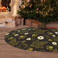 thumbnail image 6 of Sikiie Gnomes With Honey And Bees 30-48 inches {designName} Print Christmas Tree Skirt Snowman Xmas Tree Skirt with Edge Christmas Decorations for Holiday Party48", 6 of 7
