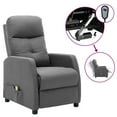 thumbnail image 2 of vidaXL Massage Chair Electric Massaging Recliner Chair for Elderly Fabric, 2 of 51