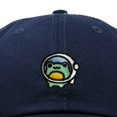 thumbnail image 2 of Dalix Cosmic Frog Embroidered Womens Cotton Dad Hat Baseball Cap Adjustable in Navy Blue, 2 of 5
