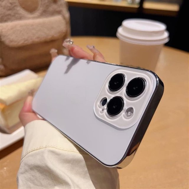 DENUVI Funda de vidrio templado para teléfono para iPhone 14 13 12 11 Pro Max 14 Plus 14 Pro Max Protección de lente de cámara Cubierta dura, azul cielo, para iPhone 14Pro Max