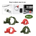 thumbnail image 1 of leyfeng Sothing - Organizador de cables de dinosaurio (4 unidades, ajustable para el hogar, oficina, viajes), 1 of 8