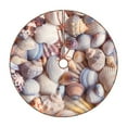thumbnail image 1 of Fotbe Sea Shells Pattern Christmas Tree Skirt, Tree Skirts Plush Christmas Decorations, Christmas Tree Skirts Xmas Decorations Holiday Party Decor-30", 1 of 6